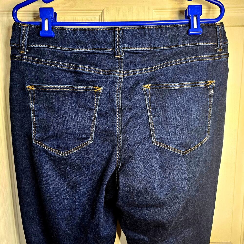 M Jeans by Maurices Mid-Rise Dark Wash Denim – XL-Short, Checkered Flannel Cuff - Picture 5 of 8